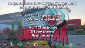 Le retour du « Showcase Sleeman » : un événement attendu dans la Ligue de hockey junior AA Chaudière-Appalaches!